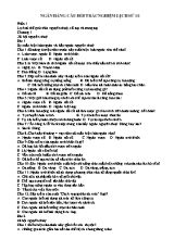 Ngân hàng câu hỏi trắc nghiệm Lịch sử 10